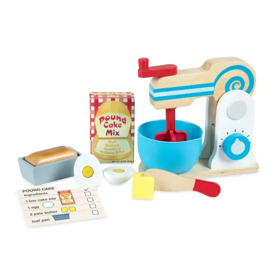 Wooden Make-a-Cake Mixer Set {1}