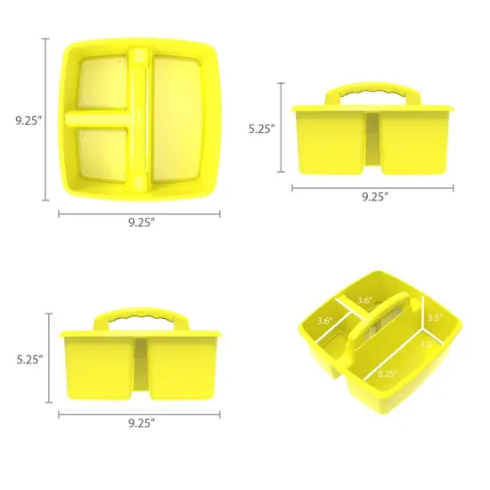 Small Caddy, Yellow, Pack of 6 {5}