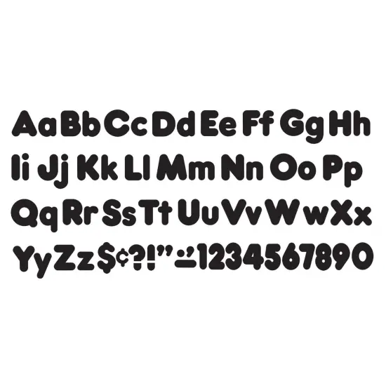 Black 4-Inch Casual Uppercase/Lowercase Combo Pack Ready Letters&reg;, 182 Per Pack, 3 Packs {2}