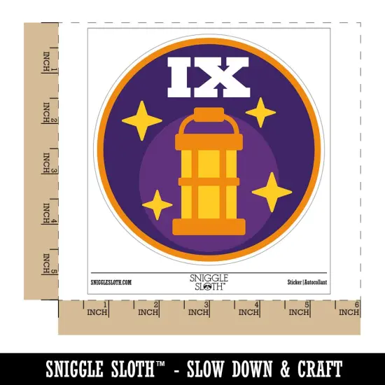 The Hermit Tarot Card Waterproof Vinyl Phone Tablet Laptop Water Bottle Sticker Set - 5 Pack {1}