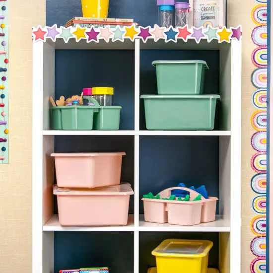 Blush Plastic Storage Caddy, Pack of 6 {2}