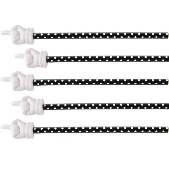 Black Polka Dots Hand Pointer, Pack of 5 {1}