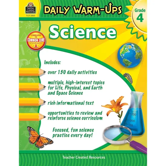 Daily Warm-Ups Science Book, Grade 4 {1}