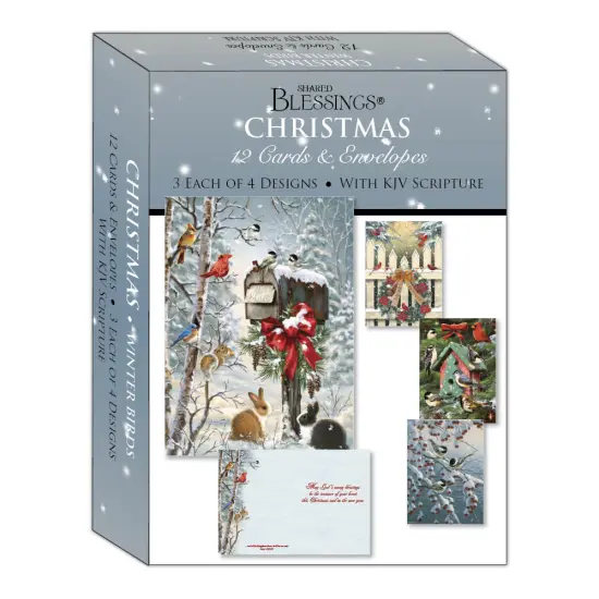 Boxed Christmas Cards - Winter Birds {2}