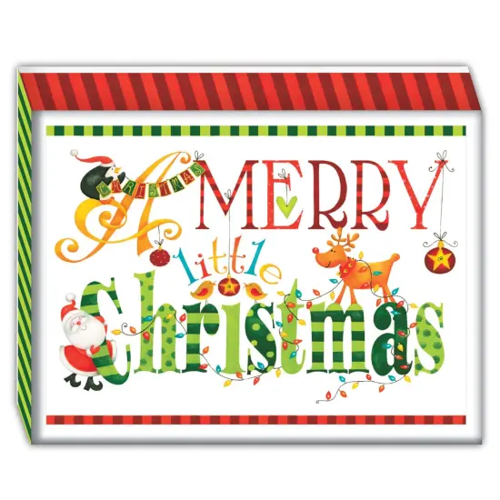 Merry Little Christmas - 16 Boxed Christmas Cards and Envelopes {2}