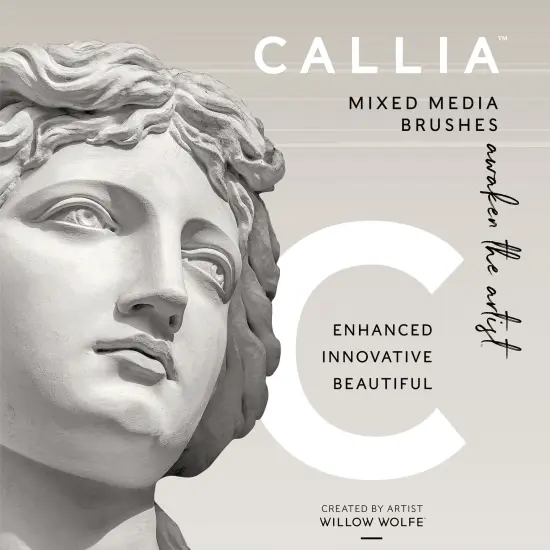 Willow Wolfe Callia Artist All Media Details Brush Set-Assorted {3}