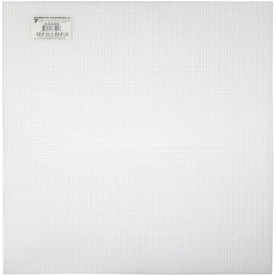 Zehrco-Giancola Ultra Stiff 7-Count Plastic Canvas - Clear, One 13.625" x 21.6" Sheet {1}
