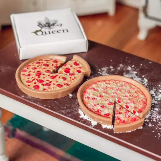 The Queen's Treasures 18 In Doll 9 Pc Pizza Party Food Accessory Play Set {5}