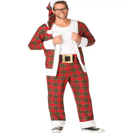 Adult Mens Hipster Mr Claus Costume {1}