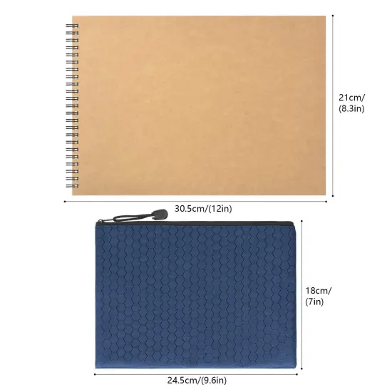 37 Packs Drawing Sketching Pencils Set, Art Kit with Sketchbook Draw Pencils Dual Ended Color Pencil Eraser Sharpener Pencil Bag for Kids Adults and Art Beginners… {2}