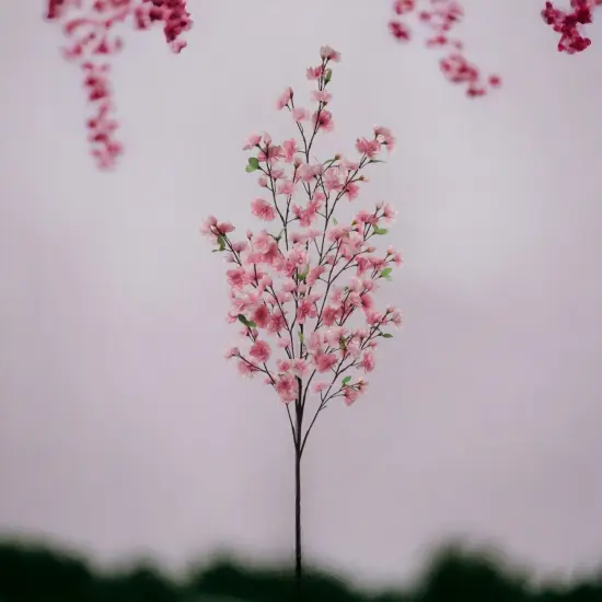 12-Pack Massive Dark Pink Cherry Blossom Spray - Lifelike Floral Accents for Home D&eacute;cor & Spring Arrangements - Elegant Touch, Floral Home by Artificial Flowers {2}