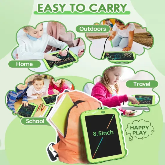 LCD Writing Tablet Kids Toys for Girls Boys Age 2-3 Gift Ideas, Dinosaur Colorful Doodle Board Educational Learning Toys for Children 3 4 5 6 7 8 Year Old, Toddler Drawing Pad Travel Toys {4}