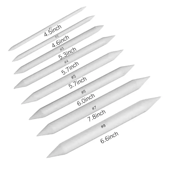 21 Pieces Blending Stumps and Tortillions Set with Sketch Sandpaper Pencil Sharpener Pointer and Pencil Extension Tool Drawing Art Kneaded Eraser for Student Sketch Drawing Set by VENCINK {6}