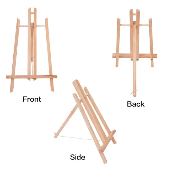 16 inch Tabletop Display Artist Easel Stand(1-Each), Accommodates Canvas Art up to 13" high, Tabletop Display Painting for Kids and Adults, Wood&hellip; {3}
