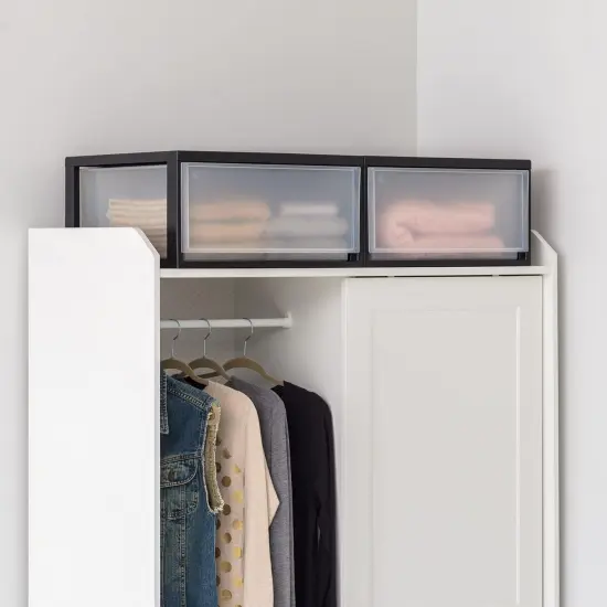 IRIS USA Stackable Modular Plastic Storage Drawers {5}