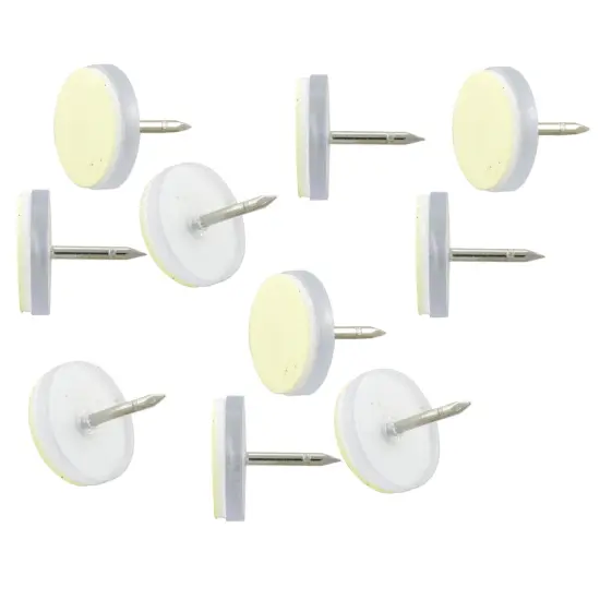 3/8" Silver Color Self-Stick Tie Tack (Package of 10) {1}