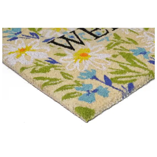 Field of Daisy Welcome Doormat {8}
