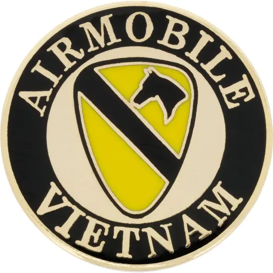 U.S. Army 1st Cavalry Vietnam Airmobile Pin 1" {1}