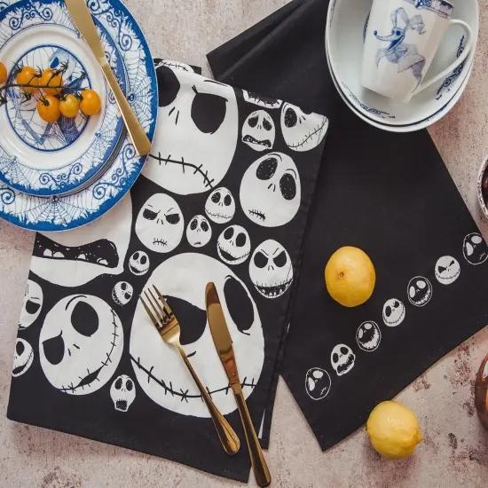 Disney The Nightmare Before Christmas Jack Skellington Faces Kitchen Towel Set {3}