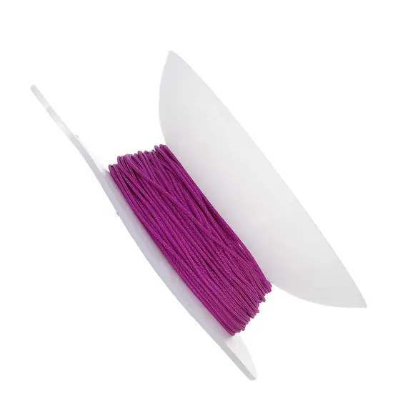 John Bead Lovely Knots 1mm Asian Knotting Cord with Bobbin, 50yds Cardinal Purple {3}