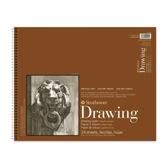 Strathmore 400 Series Smooth Surface Drawing Pad - 14" x 17", 24 Sheets {1}