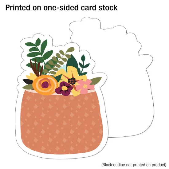 Carson Dellosa Grow Together 36-Piece Garden Decor, Modern Farmhouse Gardening Boots, Signs, Plant Pot, and Flower Cutouts for Bulletin Board, and Spring Decorations {4}