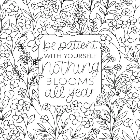 On the Bright Side Coloring Book: Floral Patterns to Help You Relax, Unwind, and Focus on the Good {3}