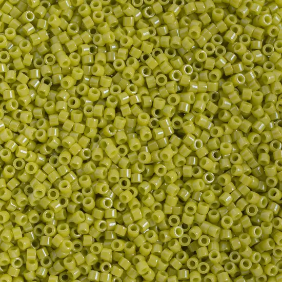 Miyuki Delica 50g Luster Glass Beads, 11/0 Chartreuse (DB0262) {1}