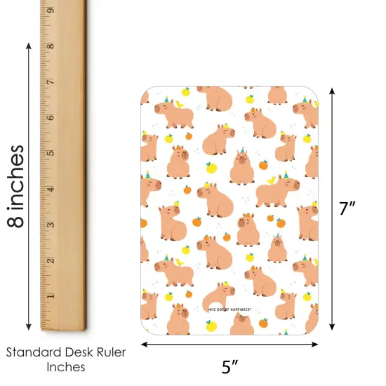 Big Dot of Happiness Capy Birthday - Picture Bingo Cards and Markers - Capybara Party Bingo Game - Set of 18 {6}