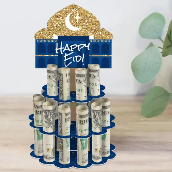 Big Dot of Happiness Ramadan - DIY Eid Mubarak Party Money Holder Gift - Happy Eid Cash Cake {1}