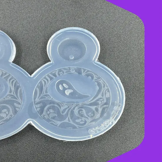 Ghost Dangle Earring Silicone Mold, Resin Mold (d5) {4}