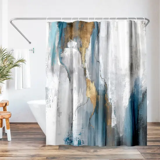 Americanflat 71" x 74" Shower Curtain, Revolving Motion Ii by PI Creative Art {1}