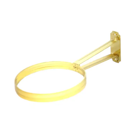 Aladdin Classic Wall Bracket for Most Aladdin Metal Lamps Without Pedestals and Genie III Glass Oil Lamps, Brass-Plated {1}