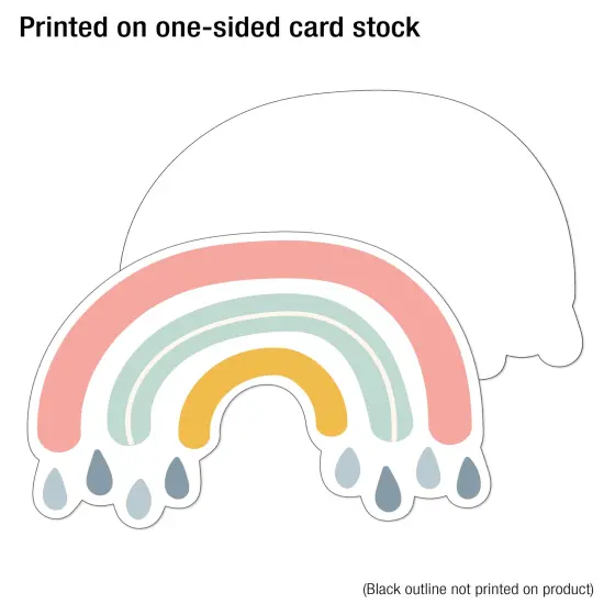 Carson Dellosa We Belong 36-Piece Rainbow Cutouts, Pastel Summer and Spring Decorations for Classroom, Party, Baby Shower, Bulletin Board, and Boho Decor {4}