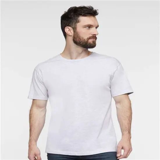 LAT&reg; Soft Fine Jersey Crewneck Cotton Tee Ash {1}