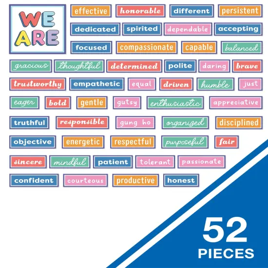 Carson Dellosa We Stick Together 52 pc Bundle Motivational Bulletin Board Set, Positive Affirmations and Reproducible Social Emotional Learning Activities, Growth Mindset Classroom Decor {2}