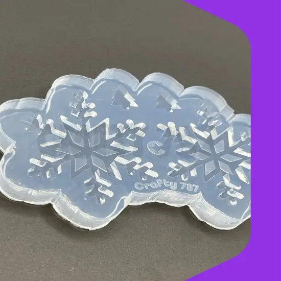 Snow Dangle Earring Silicone Mold (C15) {5}