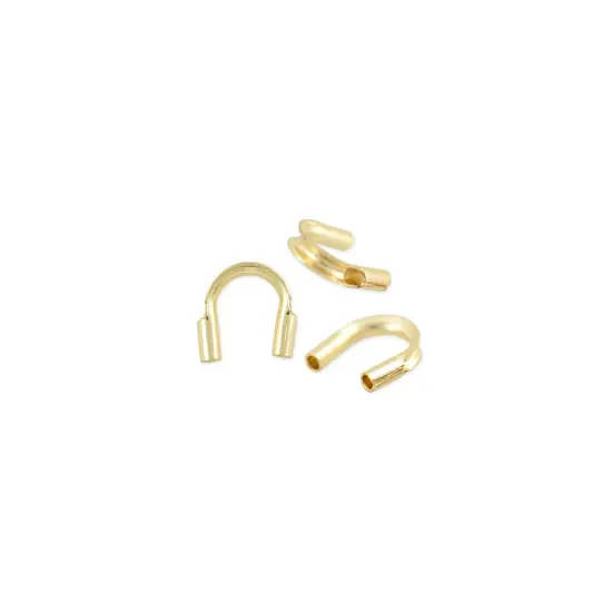 JewelrySupply Gold Filled Wire Protector Guard .021" Hole (Package of 10) {3}