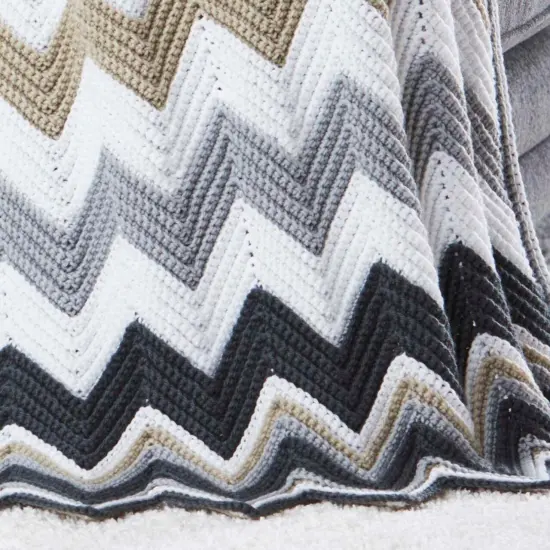 HerrschnersMoonlit Sky Afghan Crochet Kit Multi {3}