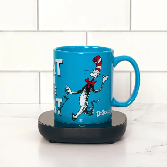 Uncanny Brands Dr. Seuss Cat In The Hat Mug with Warmer {2}