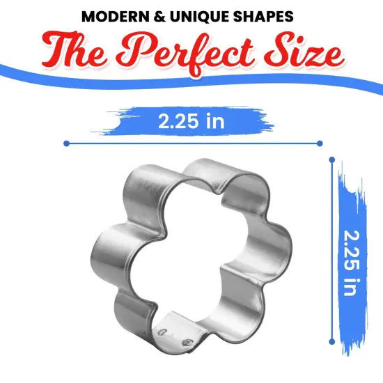 Scallop Flower Cookie Cutter 2.25 in - Made in the USA &ndash; By CookieCutter.Com - Tin Plate Steel {3}