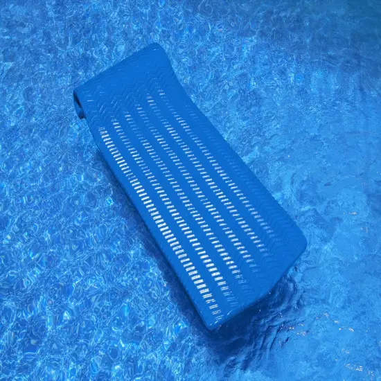 Swim Central Sofskin Rippled Blue Floating Swimming Pool Mattress - 74" - Blue {4}