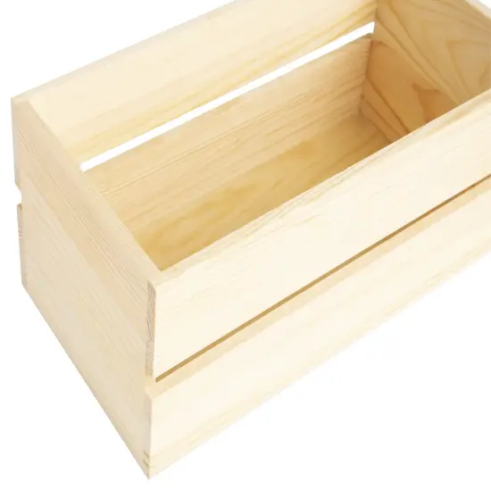CousinDIY Wood CD Crate 5.8"X4.4"X11.5"-Natural {4}
