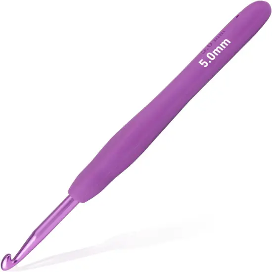 5Mm Crochet Hook, Supers Smooth 5 Mm Ergonomic Crochet Hooks for Beginner, Comfort for Arthritic, 1 Pack {2}