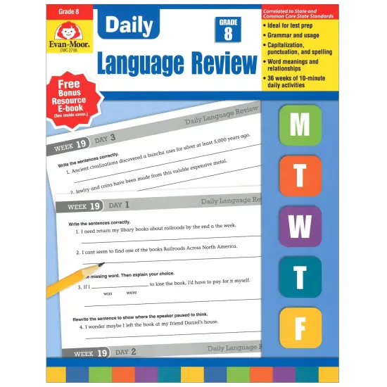 Daily Language Review Teacher's Edition Book, Grade 8 {1}