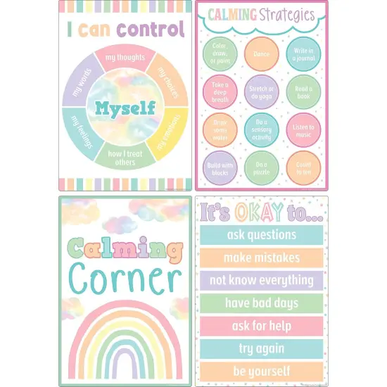 Pastel Pop Calming Strategies Small Poster 12-Pack {2}