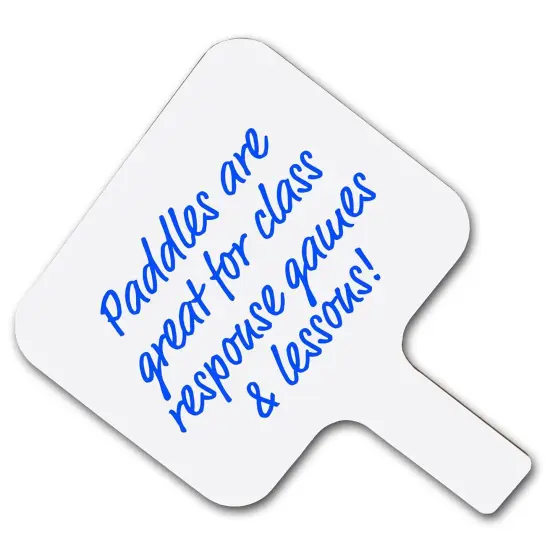Rectangular Dry Erase Answer Paddle, 8" x 9.75", Pack of 12 {4}
