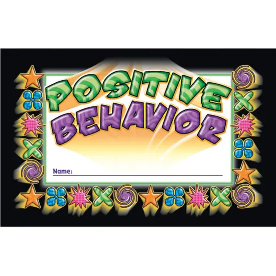 Positive Behavior Punch Cards, 36 Per Pack, 6 Packs {2}