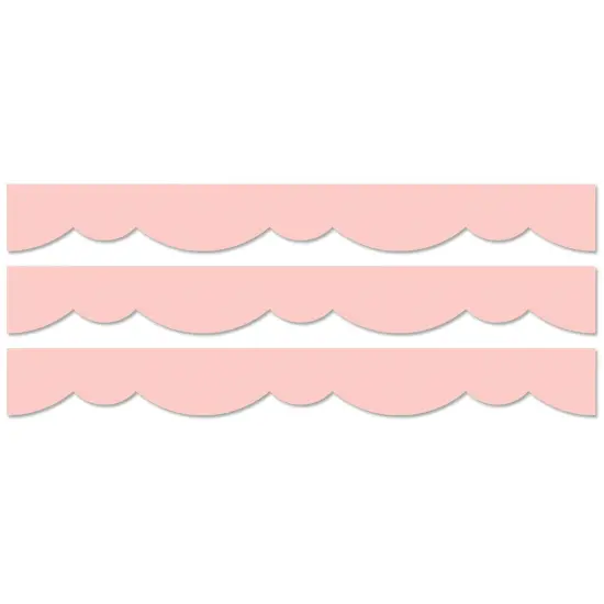 Blush Stylish Scallops EZ Border, 48 Feet Per Pack, 3 Packs {1}