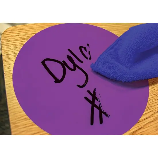 Spot On&reg; Dry-Erase Desktop Writing Spots Colorful Circles - 4", 12 Per Pack, 2 Packs {3}